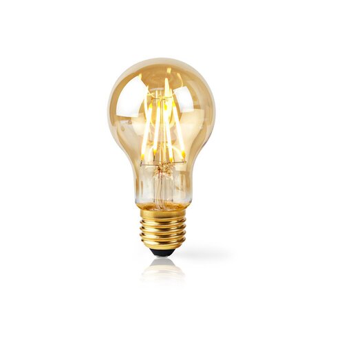 Nedis Wi-Fi Smart LED Filament Bulb | E27 | A60 | 5W | 500 lm Slike